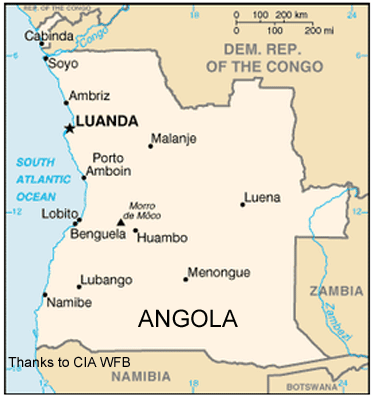 Angola Map