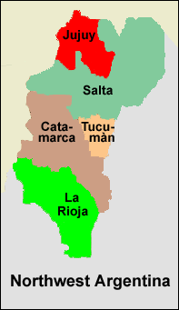 Northwest Argentina Map