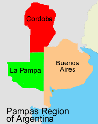 Pampas Region Map