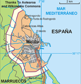 Spanish North Africa Map