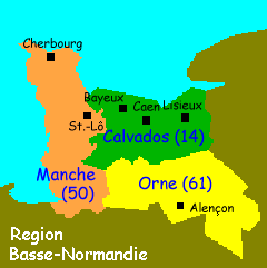 Basse Normandie Map